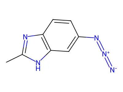 6-azido-2-methyl-1H-benzimidazole structure