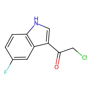 2-chloro-1-(5-fluoro-1H-indol-3-yl)ethan-1-one structure
