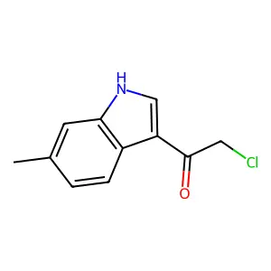 2-chloro-1-(6-methyl-1H-indol-3-yl)ethanone structure