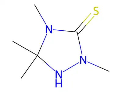 2,4,5,5-Tetramethyl-1,2,4-triazolidine-3-thione structure