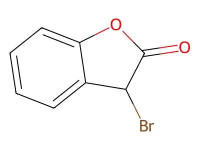 3-Bromo-2-coumaranone structure
