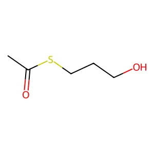S-(3-Hydroxypropyl) ethanethioate structure