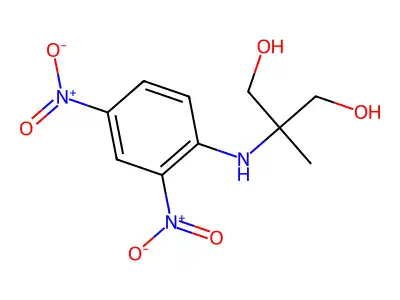 2-[(2,4-Dinitrophenyl)amino]-2-methylpropane-1,3-diol structure