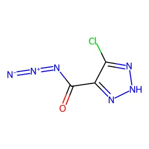 5-chloro-1H-1,2,3-triazole-4-carbonyl azide structure