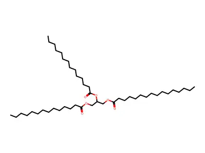 1,2-Dimyristoyl-3-palmitoyl-rac-glycerol structure
