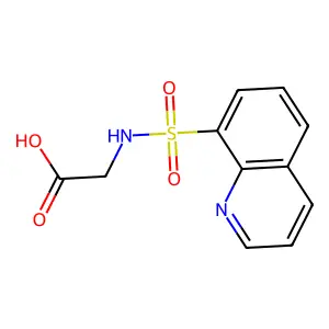 (Quinoline-8-sulfonylamino)acetic acid structure