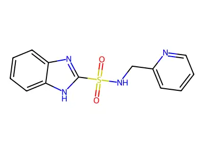1H-Benzimidazole-2-sulfonamide, N-(2-pyridinylmethyl)- structure