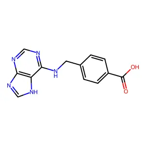 4-[(7H-purin-6-ylamino)methyl]benzoic Acid structure