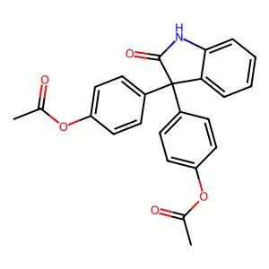 Oxyphenisatin Acetate structure
