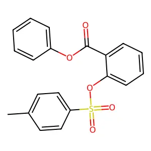 Phenyl 2-(4-methylphenyl)sulfonyloxybenzoate structure