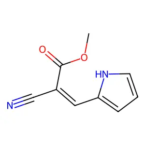 Methyl 2-cyano-3-(1H-pyrrol-2-yl)-2-propenoate structure