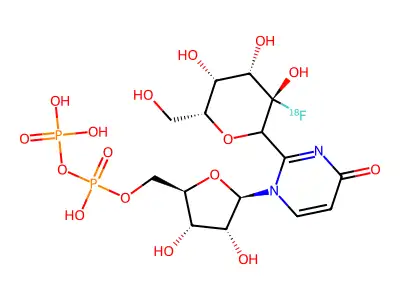 Udp-2-fluoro-2-deoxygalactose structure