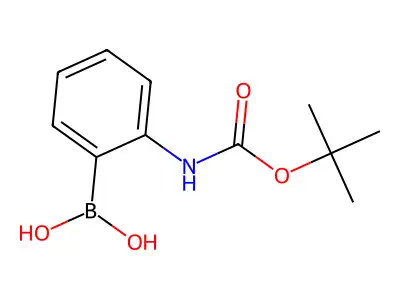 (2-BOC-aminophenyl)boronic acid structure