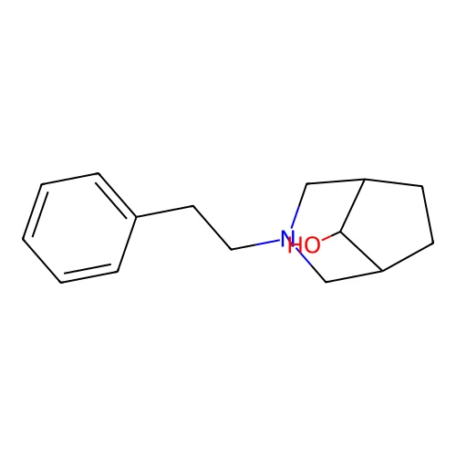 3-Phenethyl-3-azabicyclo(3.2.1)octan-8-ol structure