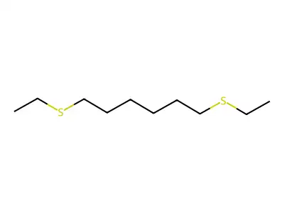 Hexane, 1,6-bis(ethylthio)- structure
