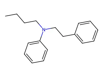 N-butyl-N-phenethylaniline structure