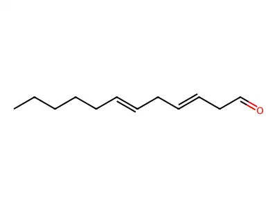 3,6-Dodecadienal, (3Z,6Z)- structure