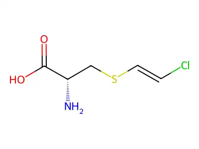 (2R)-2-amino-3-(2-chloroethenylsulfanyl)propanoic acid structure