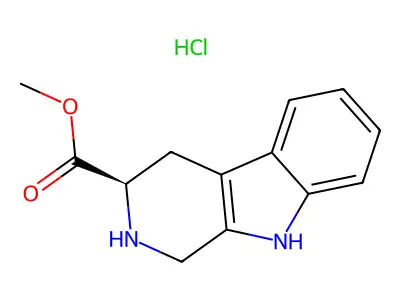 Methyl 1H,2H,3H,4H,9H-pyrido[3,4-B]indole-3-carboxylate hydrochloride structure