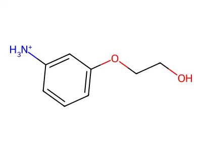 3-(2-Hydroxyethoxy)anilinium structure