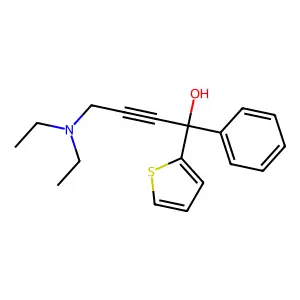 4-(Diethylamino)-1-phenyl-1-(thiophen-2-yl)but-2-yn-1-ol structure