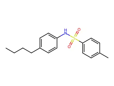 N-(4-butylphenyl)-4-methylbenzenesulfonamide structure