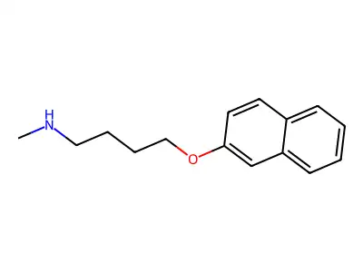 1-Butanamine, N-methyl-4-(2-naphthalenyloxy)- structure