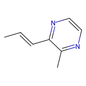 2-Methyl-3-(1-propen-1-yl)pyrazine structure