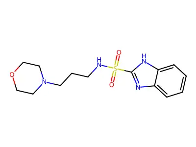 1H-Benzimidazole-2-sulfonamide, N-(3-(4-morpholinyl)propyl)- structure