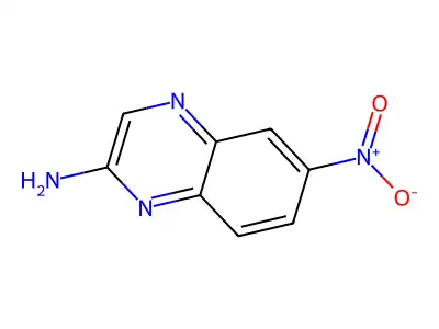 2-Amino-6-nitroquinoxaline structure
