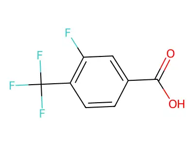 3-Fluoro-4-(trifluoromethyl)benzoic acid structure