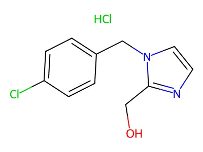 (1-(4-chlorobenzyl)-1H-imidazol-2-yl)methanol structure
