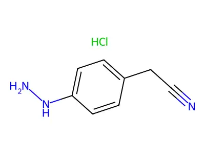 (4-Hydrazinophenyl)acetonitrile structure