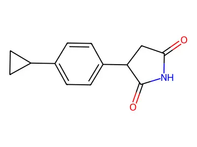 2,5-Pyrrolidinedione, 3-(4-cyclopropylphenyl)- structure