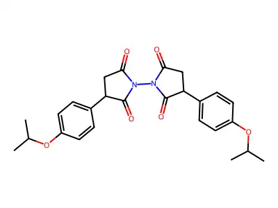 (1,1'-Bipyrrolidine)-2,2',5,5'-tetrone, 3,3'-bis(4-(1-methylethoxy)phenyl)- structure
