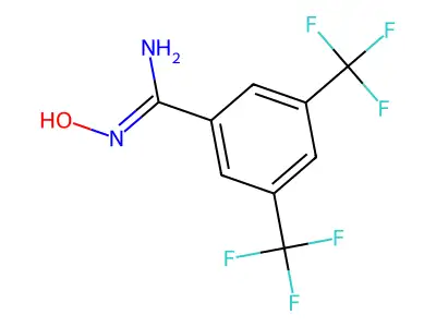 [3,5-Bis(trifluoromethyl)phenyl](hydroxyimino)methylamine structure