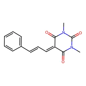 1,3-Dimethyl-5-(3-phenyl-allylidene)-pyrimidine-2,4,6-trione structure