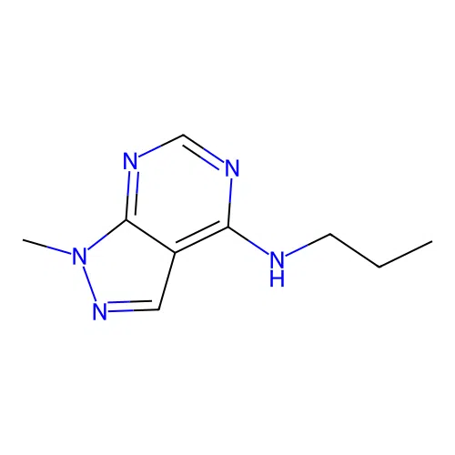 1-methyl-N-propylpyrazolo[3,4-d]pyrimidin-4-amine structure