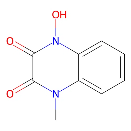 1-Hydroxy-4-methyl-1,4-dihydroquinoxaline-2,3-dione structure