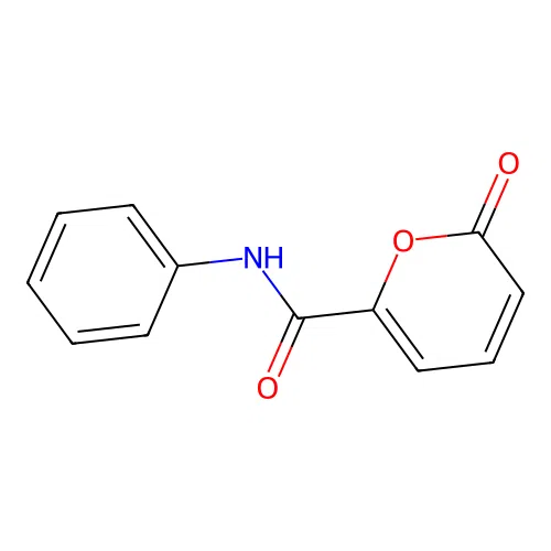 2-Oxo-N-phenyl-2H-pyran-6-carboxamide structure