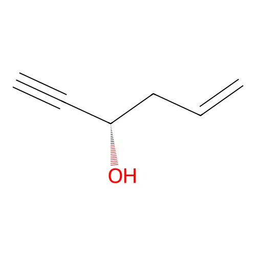 (3S)-hex-5-en-1-yn-3-ol structure