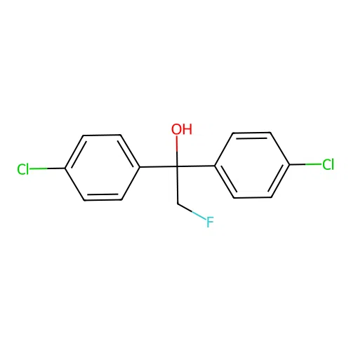 Benzhydrol, 4,4'-dichloro-alpha-fluoromethyl- structure