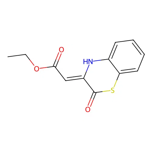 ethyl (2-oxo-2H-1,4-benzothiazin-3(4H)-ylidene)acetate structure