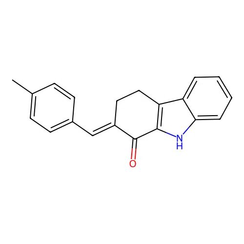 (2E)-2-[(4-methylphenyl)methylidene]-4,9-dihydro-3H-carbazol-1-one structure
