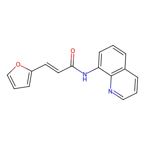 (E)-3-Furan-2-yl-N-quinolin-8-yl-acrylamide structure