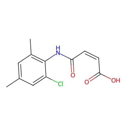 4-(2-Chloro-4,6-dimethylanilino)-4-oxo-2-butenoic acid structure