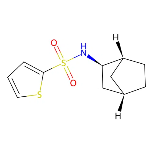 N-((1R,2R,4S)-bicyclo[2.2.1]heptan-2-yl)thiophene-2-sulfonamide structure