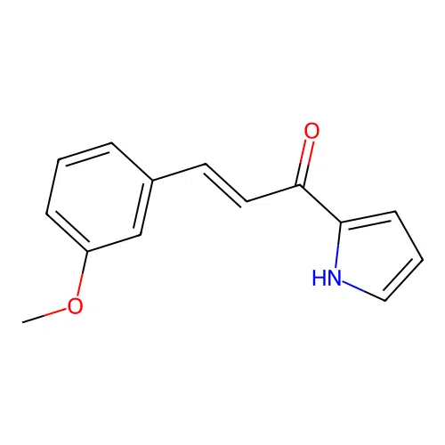 3-(3-methoxyphenyl)-1-(1H-pyrrol-2-yl)prop-2-en-1-one structure