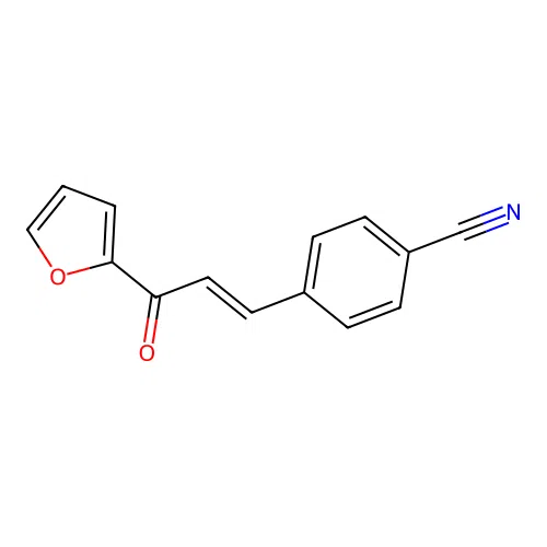 4-[3-(2-Furyl)-3-oxo-1-propenyl]benzonitrile structure