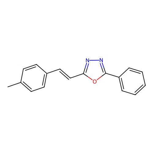 2-[2-(4-Methylphenyl)vinyl]-5-phenyl-1,3,4-oxadiazole structure
